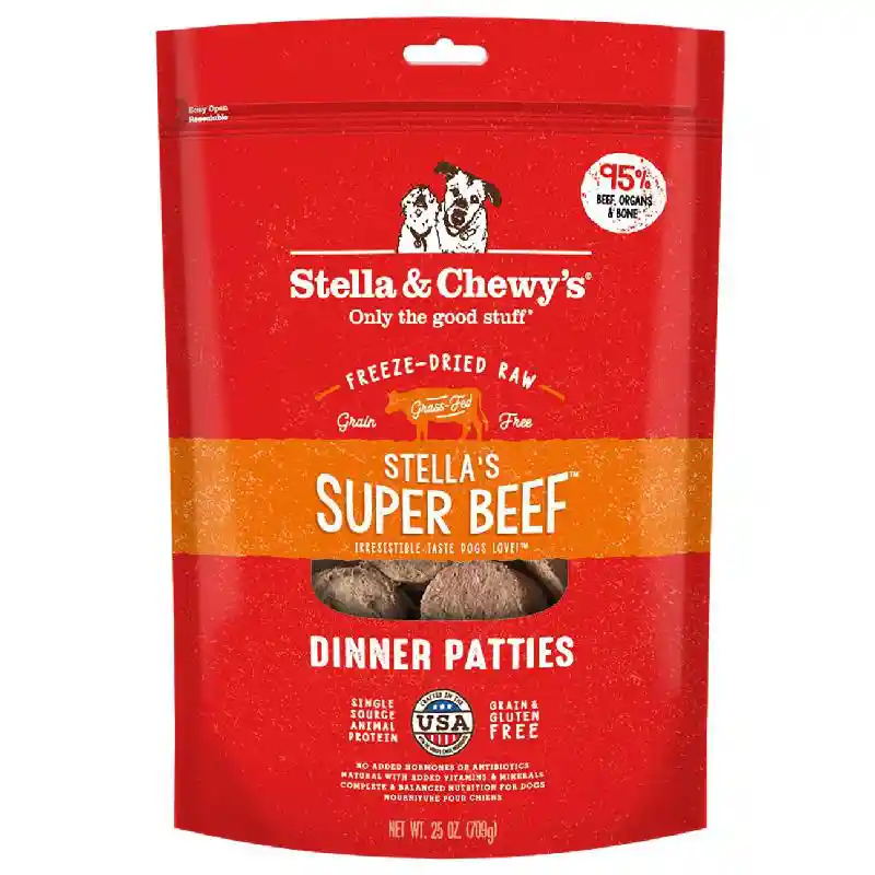 Stella & Chewy's Freeze Dried Raw Beef Patties 25oz