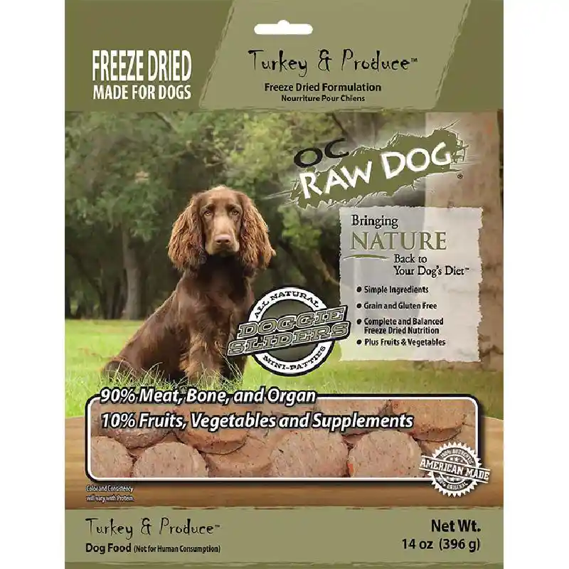 Oc Raw Freeze Dried Patties Freeze Dried Turkey 14-oz