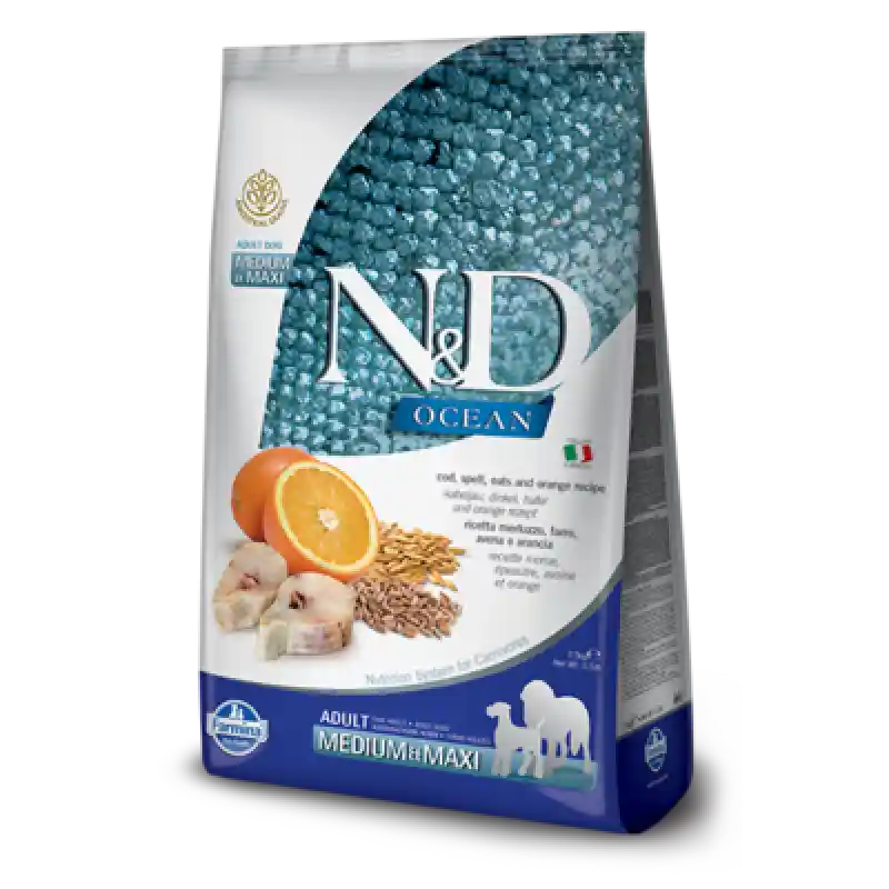 Farmina 5.5 Lb Adult Dog Dry Codfish Med Low Grain Ea