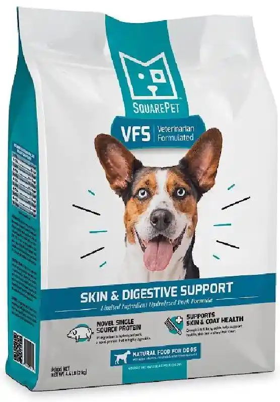 SQUAREPET VET FORMULATED DRY DOG, SKIN & DIGESTIVE 4.4 LB