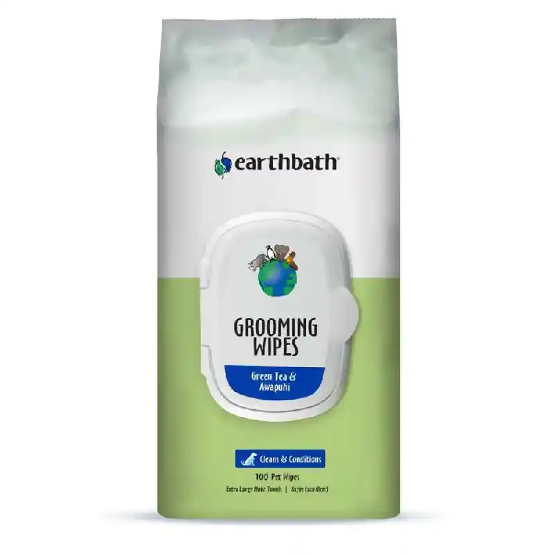 EARTHBATH WIPES 100/ CT GREEN TEA AWAPUHI