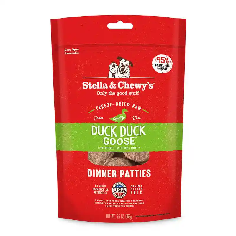 Stella & Chewy's Freeze Dried Raw Dinner Pattie's Duck 14 oz