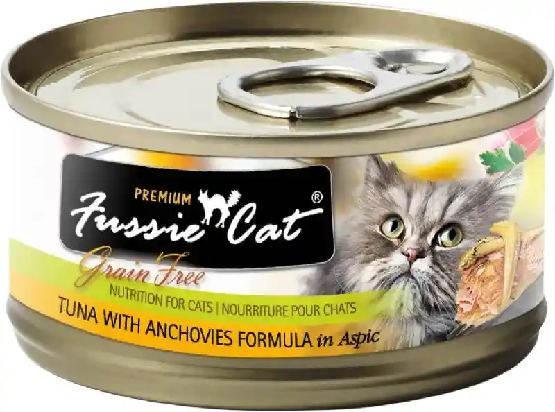 Fussie Cat Black Tuna/Anchovies 5.5 OZ