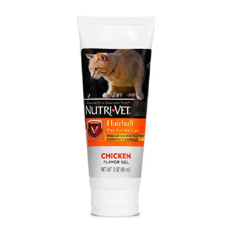 Nutri-vet Hairball Paw-gel For Cats Chicken 3 Oz