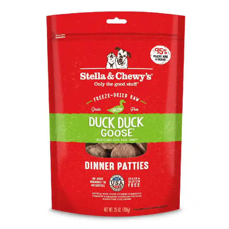 Stella & Chewy's Freeze Dried Dinner Patties Duck 25oz