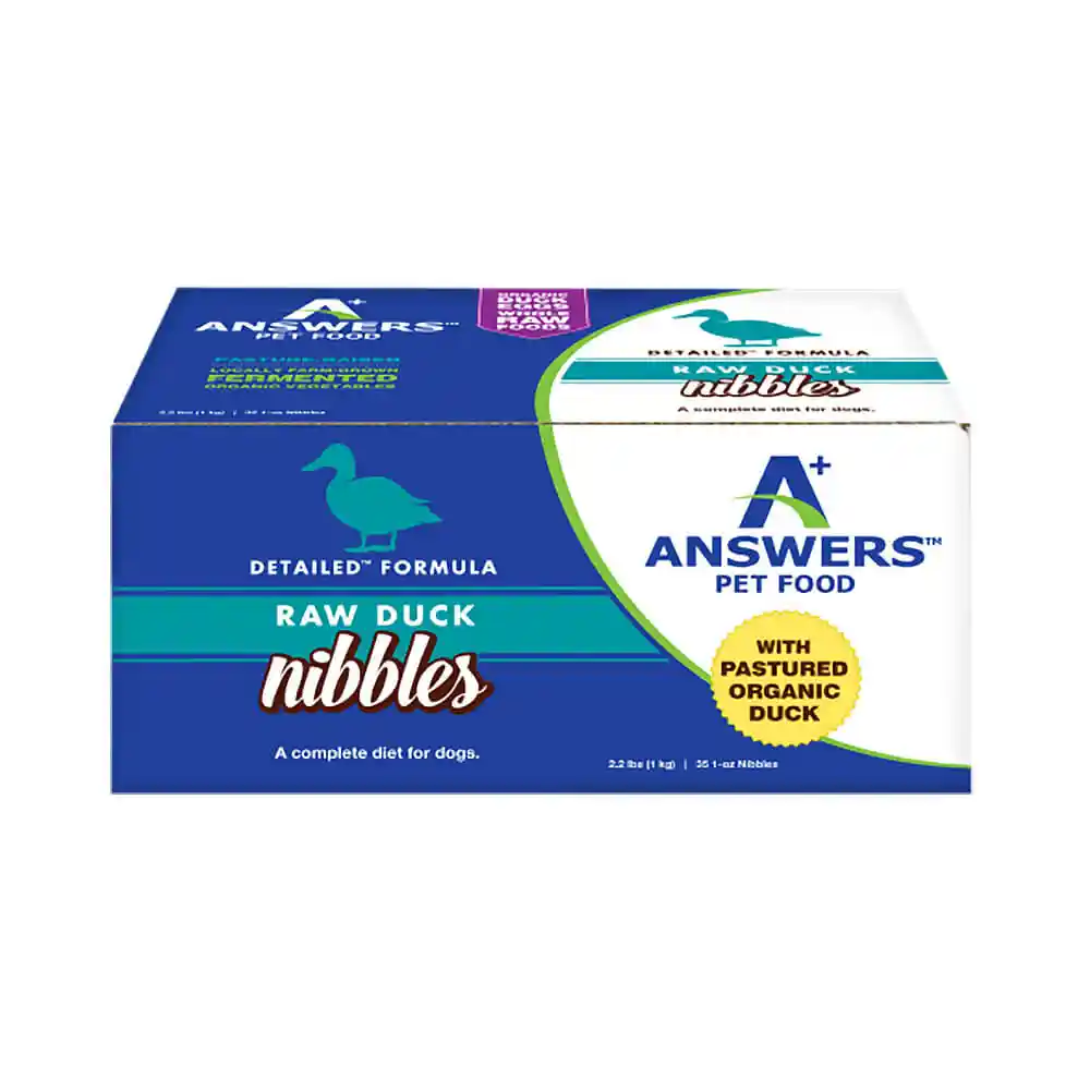 Answers Frozen Raw Duck Nibbles  2.2 lb