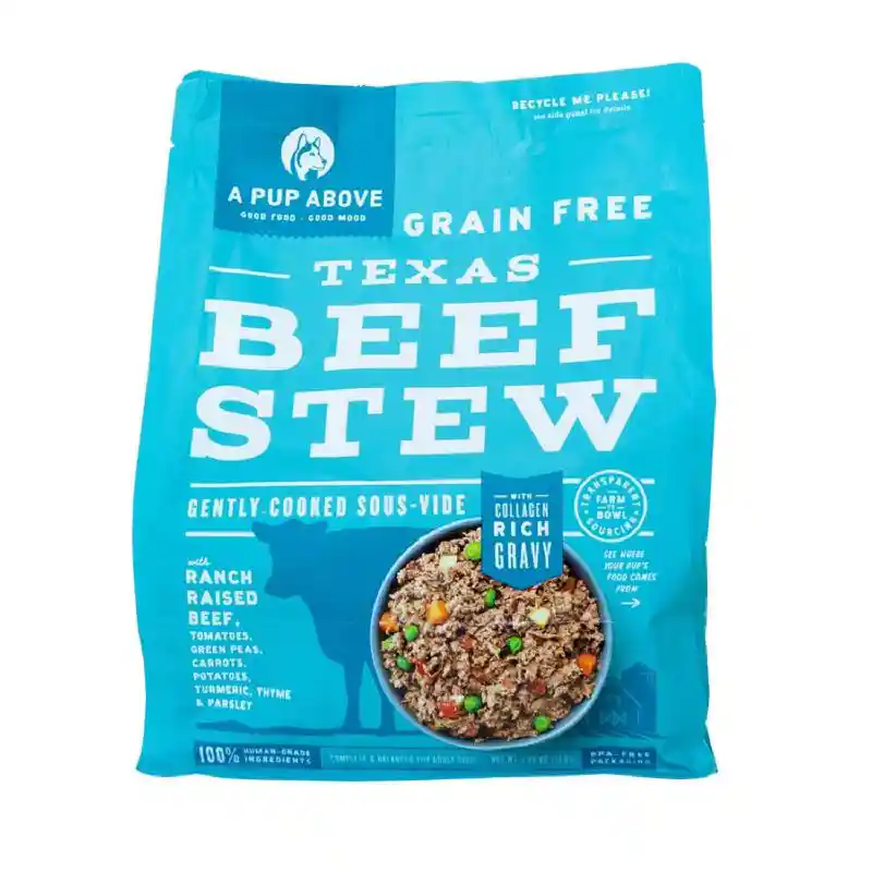 A Pup Above Texas Beef Stew Grain-free Gently Cooked Dog Food 3-lb