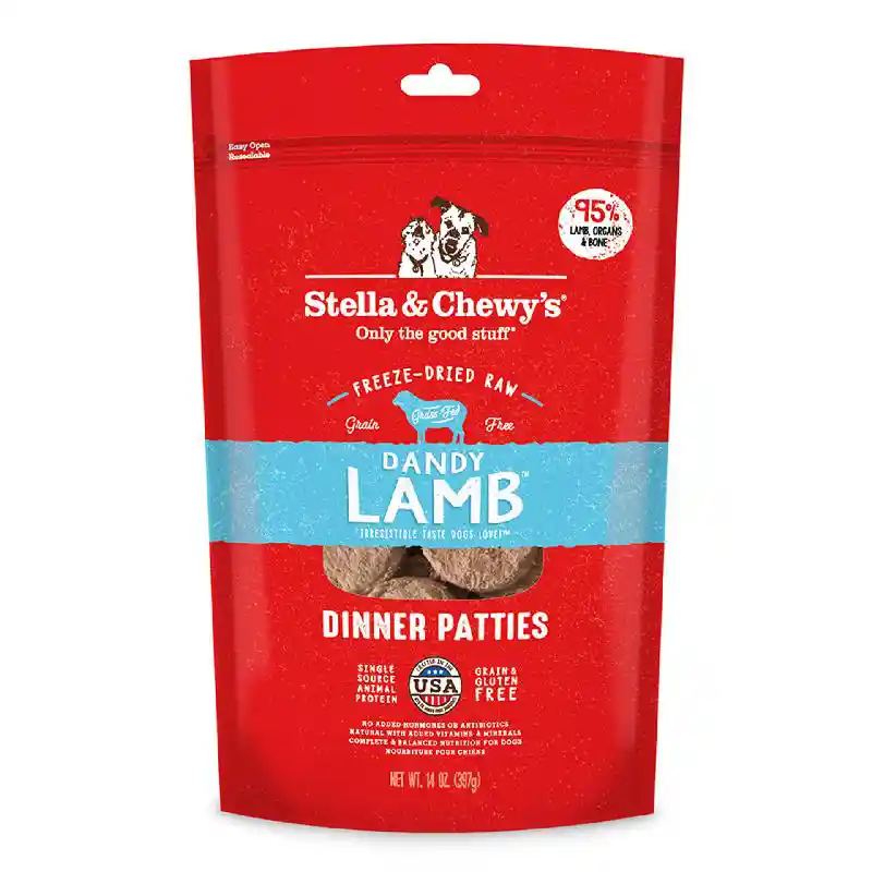 Stella & Chewy's Freeze Dried Raw Dinner Pattie's Lamb 14 oz