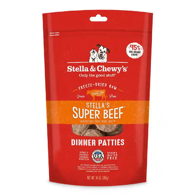 Stella & Chewy's Freeze Dried Raw Dinner Pattie's Beef 14 oz