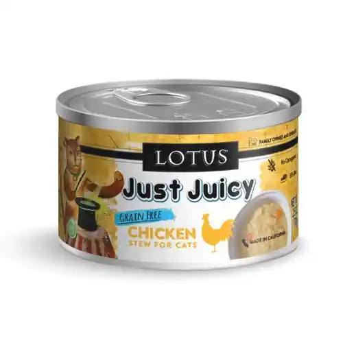Lotus Can Cat Juicy Chicken Stew 2.5 Oz