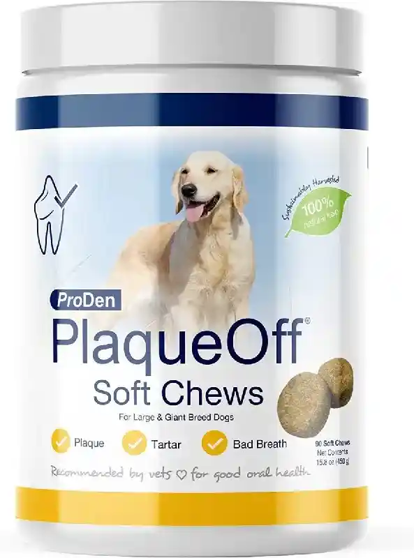 Plaqueoff Lg Breed Soft Chew 45ct 76000476 Proden 12/cs