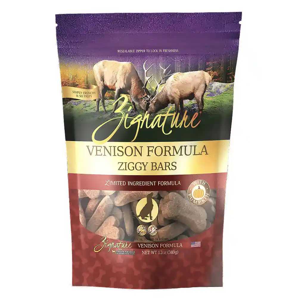 Zignature Ziggy Bars Venison 12oz