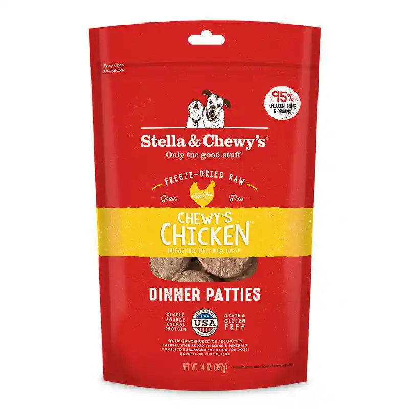 Stella & Chewy's Freeze Dried Raw Dinner Pattie's Chicken 14 oz