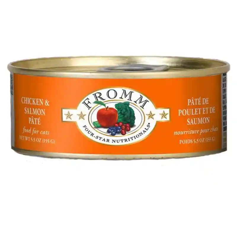 FROMM CAT CHICKEN SALMON PATE CAN 5.5
