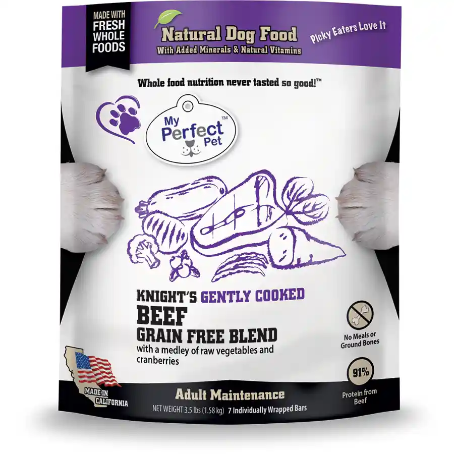 My Perfect Pet Knight's Beef Blend Grain-free Frozen Dog Food 3.5-lb