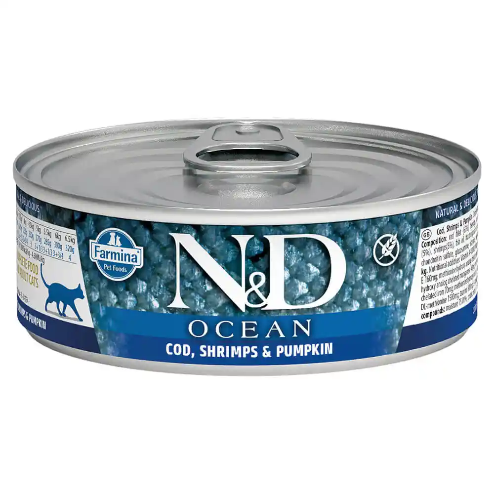 Farmina N&d Ocean Cod Shrimp & Pumpkin Adult Cat Wet Food 2.46-oz