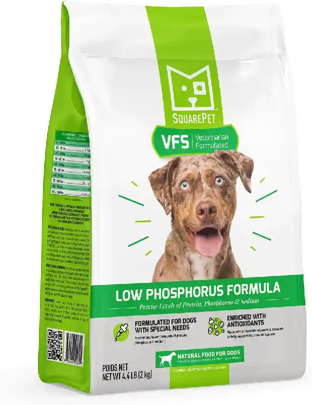 SQUAREPET VET FORMULATED DRY DOG, LOW PHOSPHORUS 4 LB
