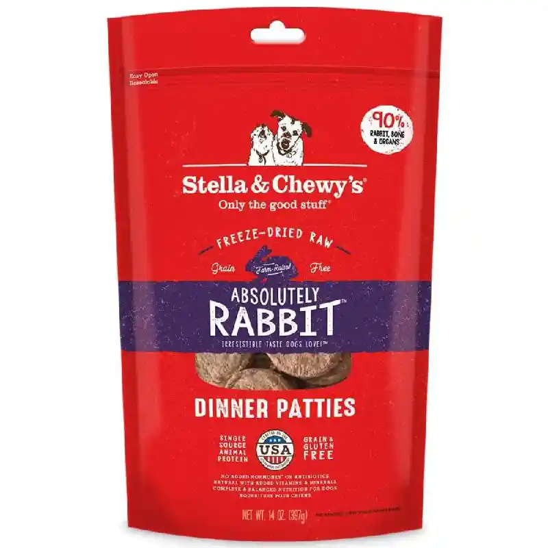 Stella & Chewy's Freeze Dried Raw Dinner Pattie's Rabbit 14 oz