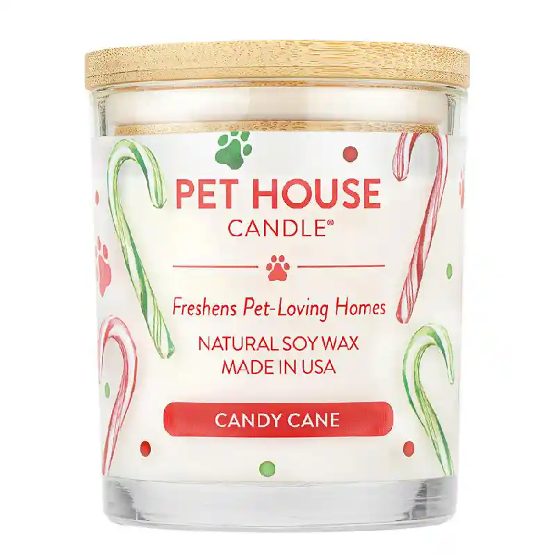 Pet House Candle SEASONAL Winter Candy Cane 8.5 oz